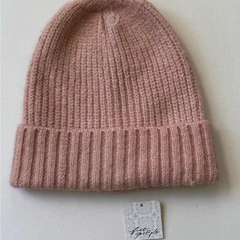 Free People Soft Pink Knit Beanie